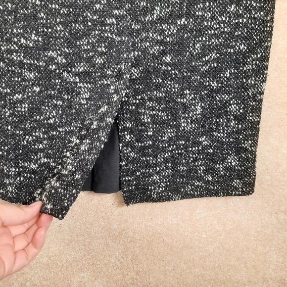 Ann Taylor Woven/Knit Black Pencil Midi Skirt Size 4 - Picture 4 of 6